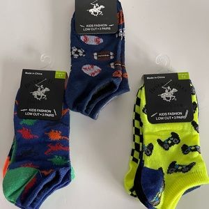 ✨Beverly Hills polo club Kids low cut,socks 3 pair each all together ✨✨